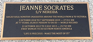 2020 Bronze commemorative plaque Victoria Harbour wall