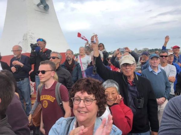 2019 09 07 Ogden Point supporters waiting