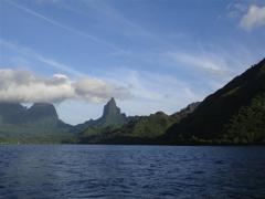 View at anchor - Opunohu Bay - Mooreatn